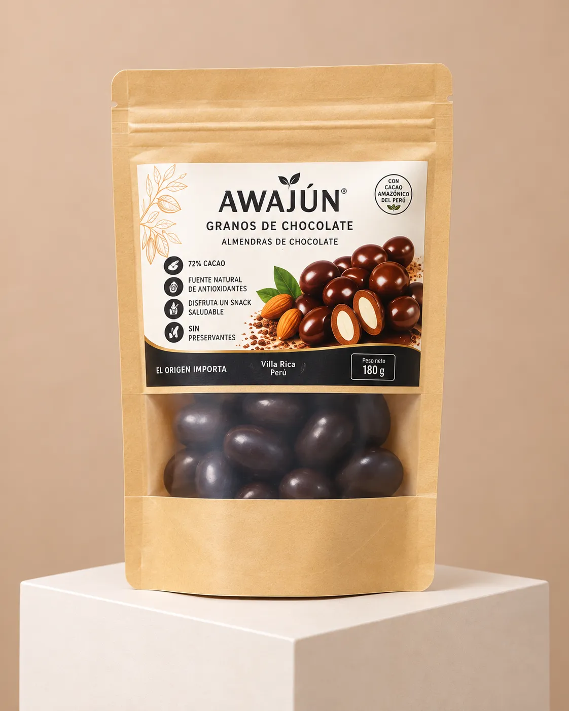 AWAJUN · Granos de Chocolate