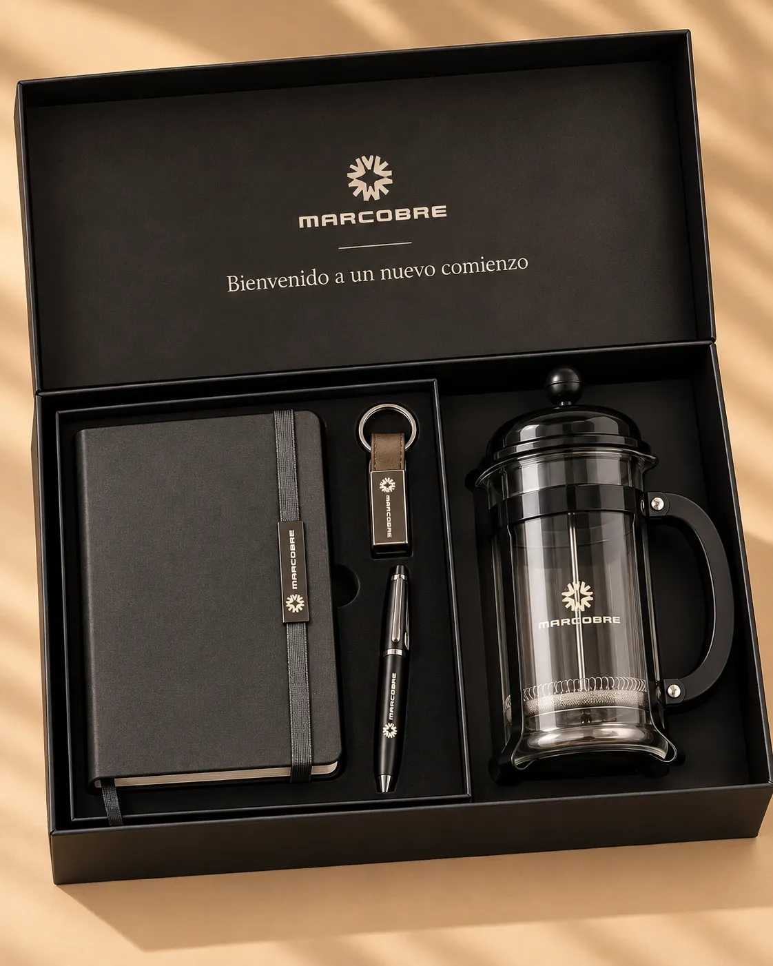 Un Nuevo Comienzo, kit de bienvenida corporativo premium para onboarding