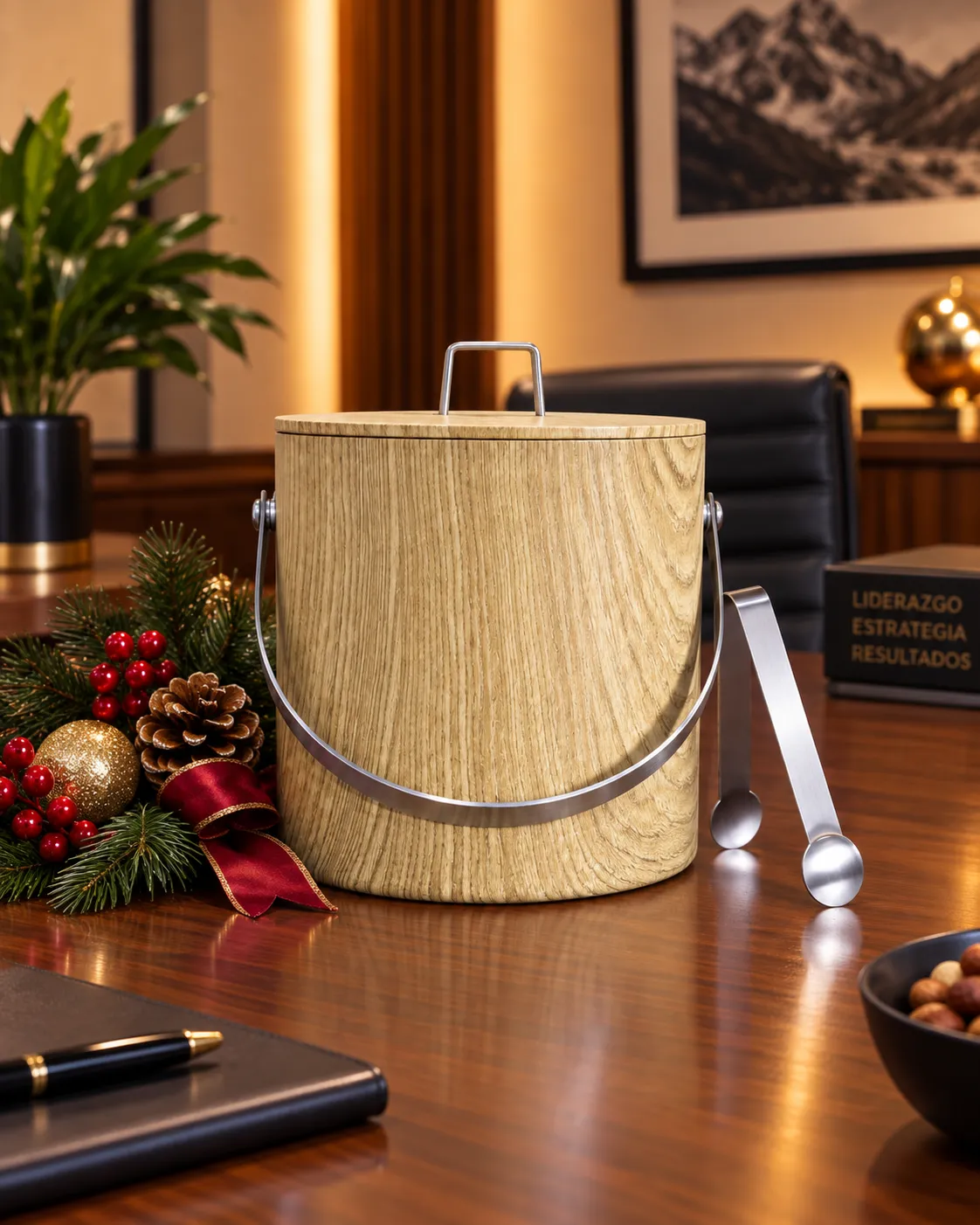 Hielera navideña para regalos empresariales BOXIA - productos incluidos