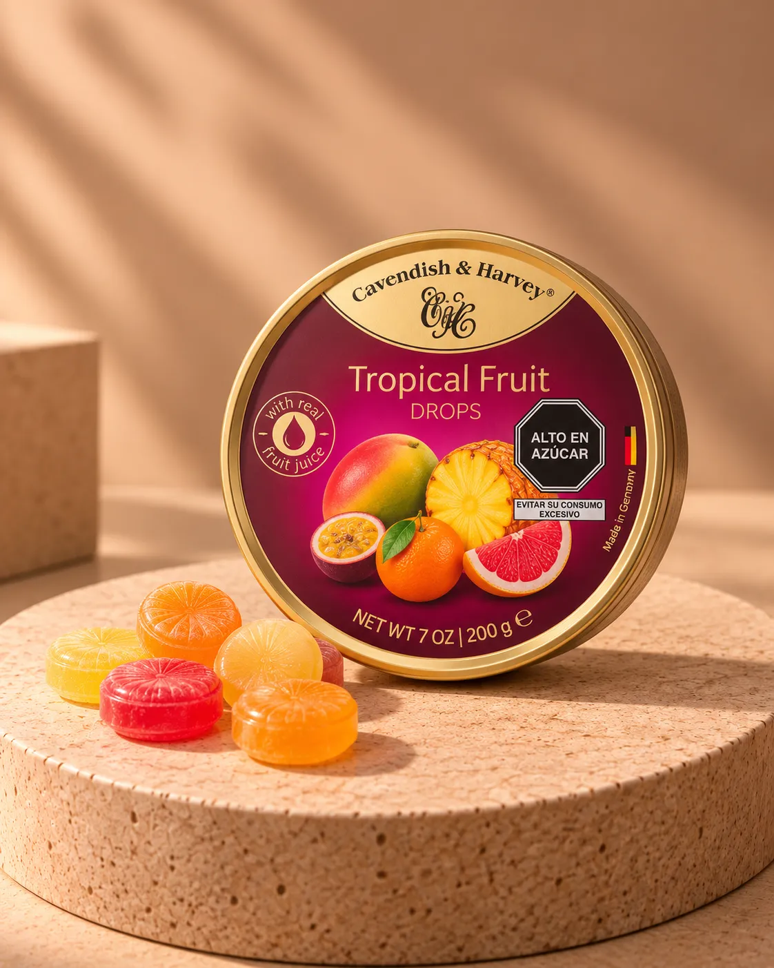 Caramelos Tropical Fruit Drops Cavendish & Harvey